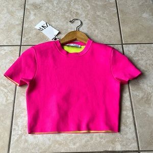 Neon Pink Crop Top